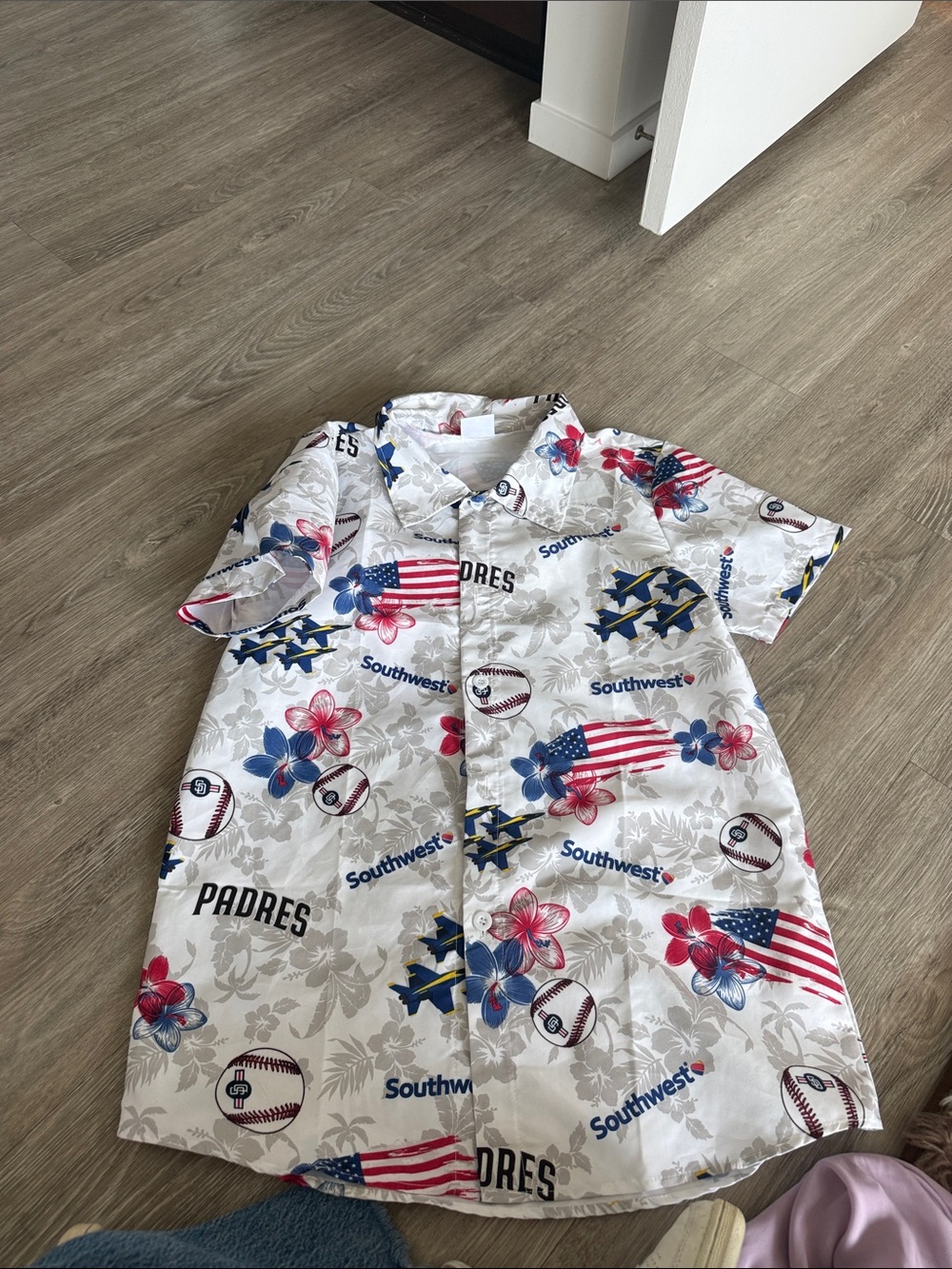 White San Diego Floral Shirt